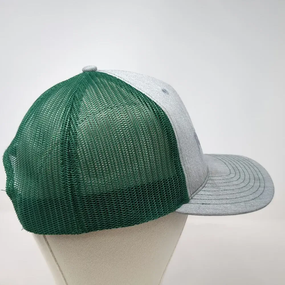 Richardson Trucker Hat Gray Green One Size RH White Construction Snapback